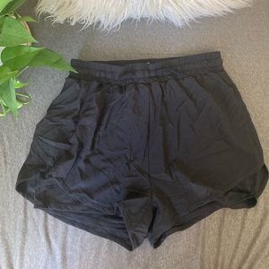 Black Exercise Shorts (With Pocket!)